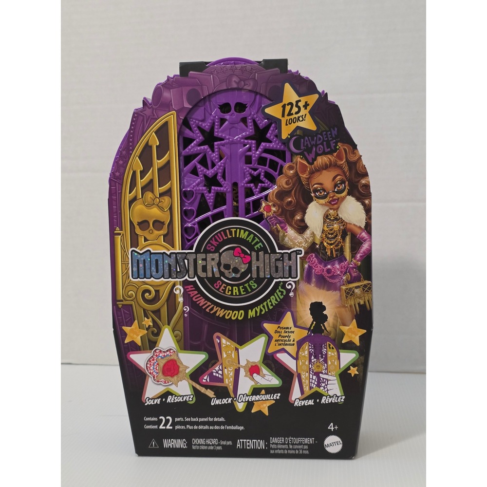 Monster High Skulltimate Secrets Clawdeen Wolf OS Purple Fair JBG80